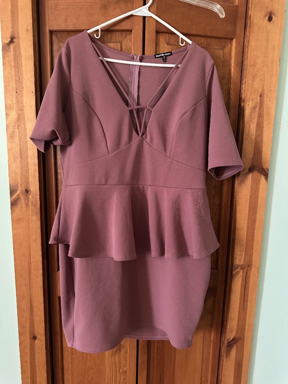 Blush Peplum Dress